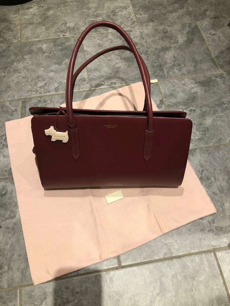 radley burgundy handbag
